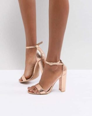 Rose Gold Barely Sandals