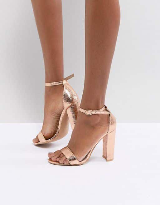 Rose Gold Barely Sandals