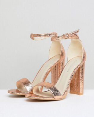 Rose Gold Barely Sandals