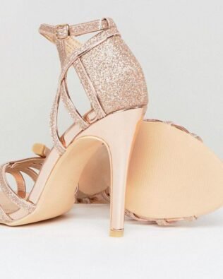 Metallic Heeled Sandal