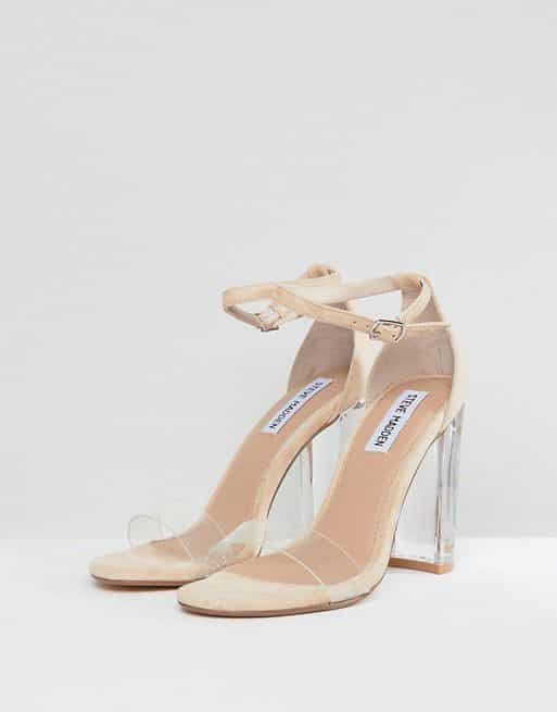 Clear Block Heeled Sandals - Image 2