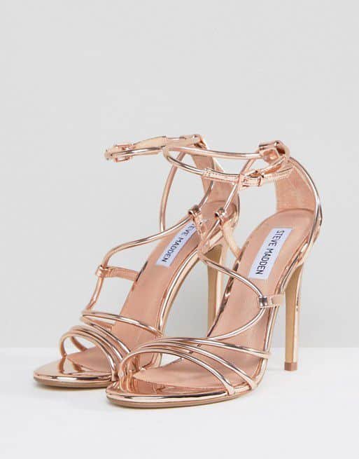 Rose Gold Strappy Sandals - Image 2