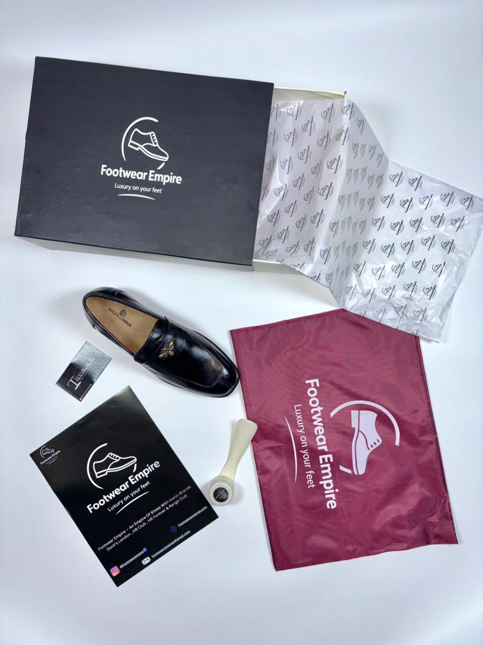 Premium Leather Formal Loafers Makkhi – Black - Image 9